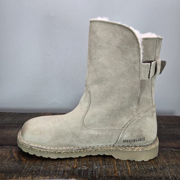 NEW Birkenstock Uppsala Womens 5 EU 36 Regular Shearling Casual Boots Gray - Picture 6 of 10